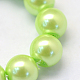 Chapelets de perles rondes en verre peint HY-Q330-8mm-07-3