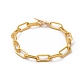 Unwelded Iron Paperclip Chain Bracelets X-BJEW-JB05044-01-1