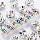Brass Rhinestone Spacer Beads RB-A014-Z6mm-28S-NF-1