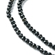 Natürliche schwarze Turmalin Perlen Stränge G-F748-Y01-02-4