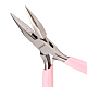 Sunnyclue 4.7 Zoll Nadelzange Mini DIY Schmuckzange professionelle Präzisionszange Perlen Reparaturzubehör für Schmuck machen Hobbyprojekte rosa PT-SC0001-31-5