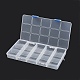 (defekter Restposten: zerkratzt) 15 Gitter-Organizer-Aufbewahrungsbox aus Kunststoff CON-XCP0001-79-1