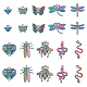 Hobbiesay ensembles de pendentifs en alliage sur le thème des animaux FIND-HY0001-46-1