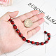 SUNNYCLUE 1 Box About 40Pcs Ladybug Beads Red Lampwork Glass Flying Animal Insects Handmade Bead Loose Spacer Elastic Thread for Jewelry Making DIY Bracelets Necklaces Crafts Supplies Findings DIY-SC0017-09-3
