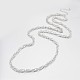 Iron Double Link Chain Necklace Making MAK-J009-26S-2