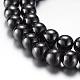 Magnetic Synthetic Hematite Bead Strands G-A165A-8mm-1