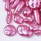 Perles d'imitation perles en plastique ABS X-OACR-R071-07-1