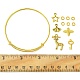 Kit per realizzare braccialetti con ciondoli fai da te DIY-FS0005-23-5