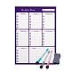 Calendario settimanale a secco magnetico per frigorifero AJEW-E043-07A-1