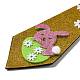 Cravate en feutre à paillettes sur le thème de Pâques AJEW-C030-01B-3