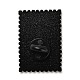 Épingles en émail à timbre floral rectangulaire JEWB-P034-B01-2