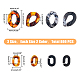 SUPERFINDINGS About 800Pcs Transparent Acrylic Linking Rings 4 Styles Quick Link Connectors Oval Twist Link Chain Rings for Earring Necklace Jewelry Eyeglass Chain DIY Craft Making OACR-FH0001-035-2