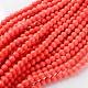 Synthetic Coral Beads Strands X-GSR6mmC052-1