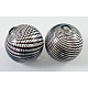 Handmade Blown Glass Globe Beads DH003Y-30mm-2-1