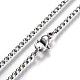 304 Stainless Steel Box Chain Necklaces NJEW-O110-05D-P-2