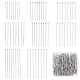 SUNNYCLUE 1 Box 600Pcs 8 Style 30mm 40mm 50mm Assorted Head Pins Stainless Steel Ball Pins Eye Pins for Jewelry Making Assorted 22 Gauge Open Eye Pin Flat Head Pin Beading Supplies Earrings Findings STAS-SC0003-23-1