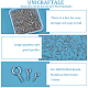 UNICRAFTALE 350Pcs 3 Sizes Stainless Steel Screw Eye Pin Peg Bails with Loop Pendants Pinch Metal Eye Pin Hooks Half Drilled Beads Bails Pin Pendants for DIY Jewelry Making 10-17mm STAS-UN0041-18-5