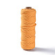 コットン糸  マクラメコード  装飾的な糸のスレッド  DIYの工芸品について  ギフトラッピングとジュエリー作り  オレンジ  3mm  約54.68ヤード（50m）/ロール OCOR-T001-01-13-1