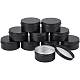 Benecreat 10 paquete de latas redondas de 5 oz latas de aluminio con tapa de rosca para bálsamo labial CON-BC0005-09B-1