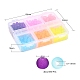 480 Stück 6 Farben transparente Glasperlenstränge GLAA-YW0001-32-3