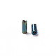 メタリックカラーガラスラッパビーズ  丸い穴  3~8x2mm  穴：0.7mm  約450g /ポンド SEED-N005-001-D02-6