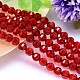 Faceted Round Imitation Austrian Crystal Bead Strands G-M182-8mm-06A-1