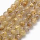 Brins de perles de quartz rutées en or naturel de qualité aa G-I206-34-7mm-1