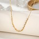 Cubic Zirconia Column Pendant Necklace with Brass Cable Chains UU3534-1-3