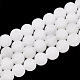 Chapelets de perles de jade blanche naturelle G-T106-324-1