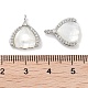 Латунные микро проложить кубического циркония подвески KK-C051-35P-3