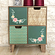 Blumen-PVC-wasserdichte dekorative Aufkleber DIY-WH0404-012-7