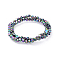 Electroplate Glass Beads Strands EGLA-L016-FP-A04-3