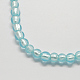 Perles en verre d'argent feuille manuelles FOIL-R054-5-2