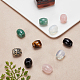 Arricraft 12 pièces 6 styles ensembles de perles européennes de pierres précieuses mélangées naturelles et synthétiques G-AR0005-26-4