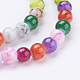 Spray Painted Glass Beads Strands DGLA-MSMC001-13-3