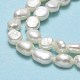 Hebras de perlas de agua dulce cultivadas naturales PEAR-A005-13B-4