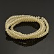 Pearl Luster Plated Faceted Rondelle Glass Beads Strands EGLA-J054-2.5x2mm-PL03-2