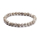 Bracelet extensible en perles de pierre naturelle maifanite/maifan rondes de 6 mm BJEW-JB07088-03-1