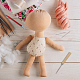 Dicosmetic 14 個セットプラチナ再ルートツール人形の髪人形かつらツールアクセサリー針人形品種ヘアインプラント針とかぎ針編み針真鍮木製人形作成キット AJEW-WH0041-99-5