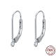 925 Sterling Silver Leverback Earrings Findings STER-M017-01S-1