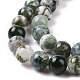 Chapelets de perles en agate d'arbre naturelle G-K194-10mm-02-6