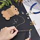 PandaHall 6.5 Feet Golden Chain Necklace Making Kit Necklace Chain Bulk Unfinished Brass Link Cable Chain with 20pcs Jump Rings 10pcs Lobster Claw Clasps for Choker Necklaces Jewellery Making DIY-PH0008-38-3