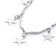 Star 304 Stainless Steel Charm Bracelets BJEW-JB05219-3
