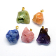 Dyed Natural Agate Pendants G-R275-01-1