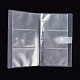 透明なジュエリーオーガナイザー収納本  50個のジップロックバッグ付きジュエリー収納アルバム  リング用ホルダーイヤリングネックレスブレスレット  84個のグリッドを持つ長方形  透明  本：20.7x11.1x2.5cm AJEW-K033-01-4