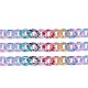 100 Uds 10 colores anillos de enlace de acrílico transparente TACR-CJ0001-33-3