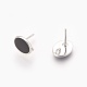 Accessoires de clous d'oreilles en laiton KK-P153-22P-01-NF-2