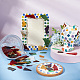 Carreaux de mosaïque de verre multicolores MOSA-WH0001-03B-5