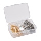 48Pcs 3 Color Brass Earring Hook Settings MAK-ZZ0001-01-6