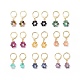 9 paires de boucles d'oreilles à levier en perles de pierres précieuses mélangées naturelles de style 3 paires EJEW-JE05089-1